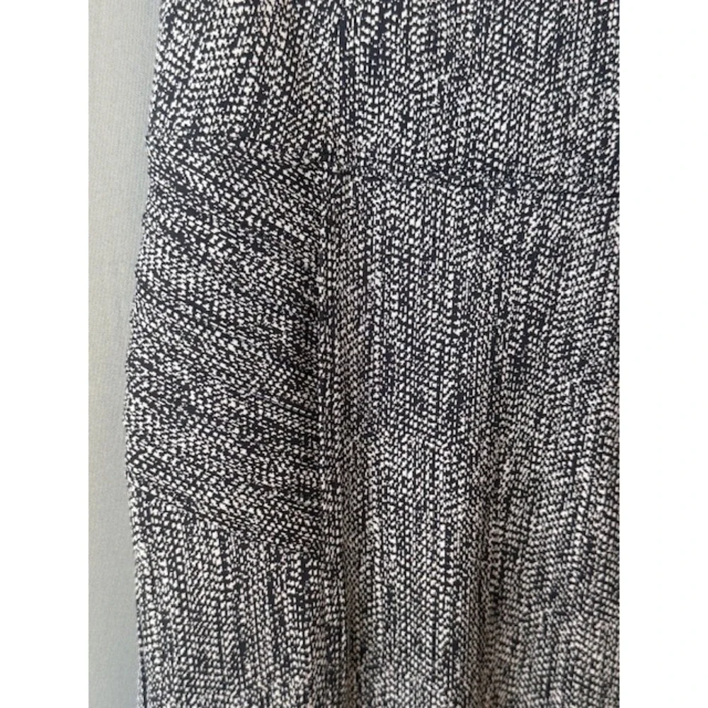 Athleta Delancey Textured Moto Sz M Black White Zip‎ Ankle Leggings - Picture 10 of 10